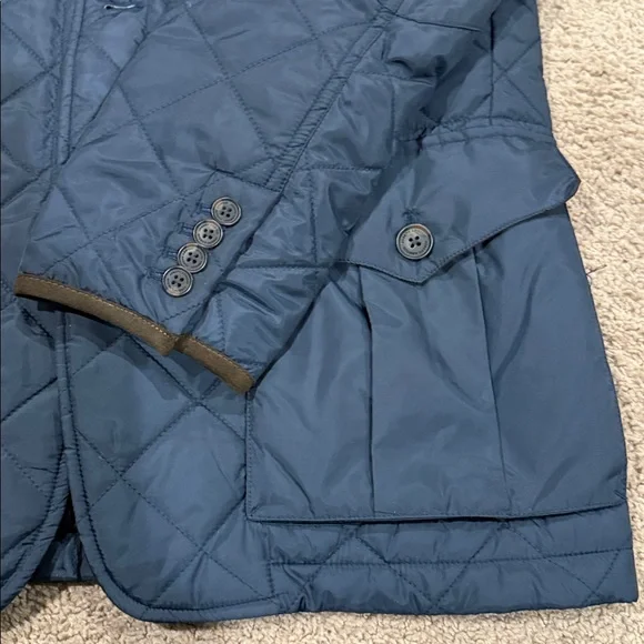 Joseph Abboud Quilted Dark Blue Jacket - Picture 3 of 8